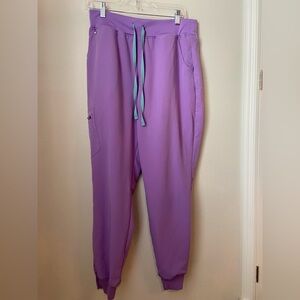 FIGS High Waisted Zamora Jogger Large Lilac Dawn